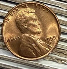 1955-D GEM BU Lincoln Wheat 1c ~ RED RED RED ~ Near Choice ~ Nice! ~ G04