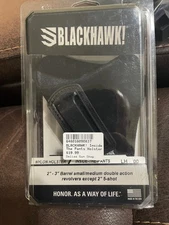 Blackhawk inside the pants size 00 small/medium revolver 2"-3" barrel Left