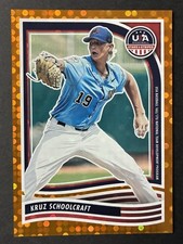 2024 Panini Stars and Stripes - (Kruz Schoolcraft) Orange Dot (72/75) Padres
