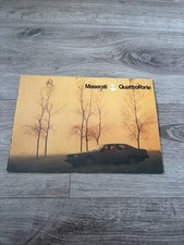 1979 Maserati Quattroporte III Original Sales Brochure French Rare Vintage