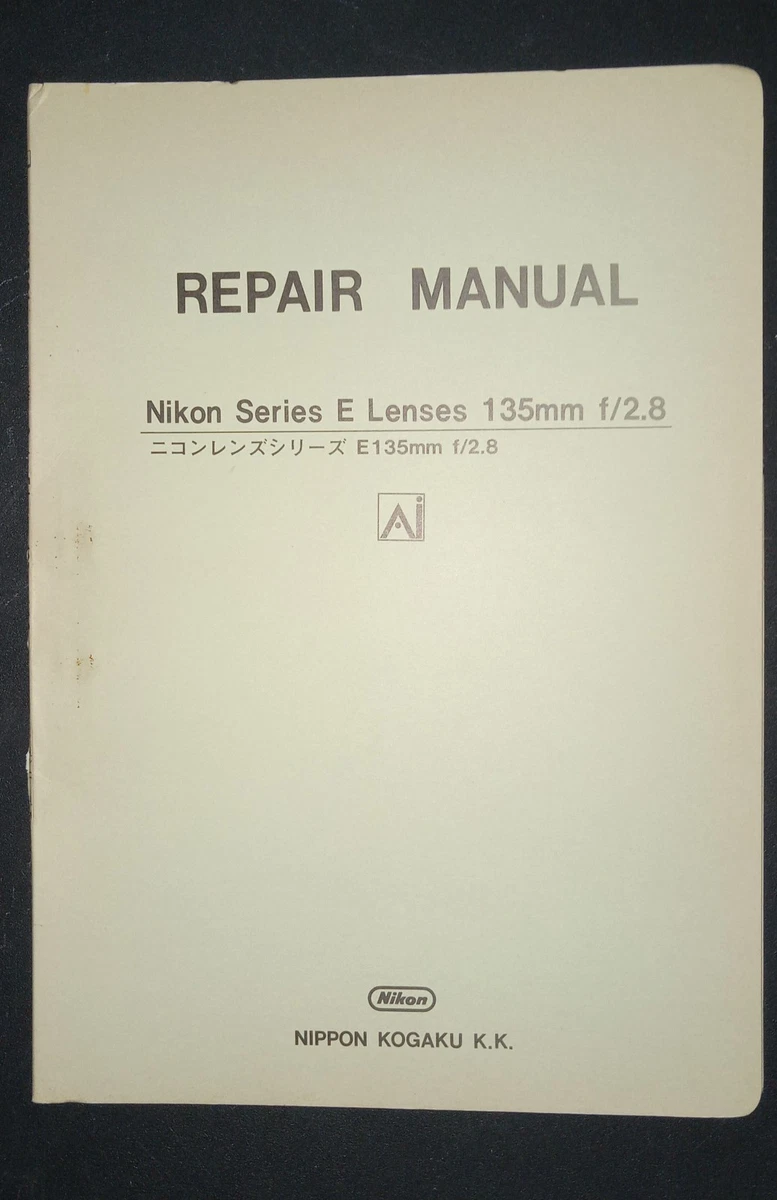 Guide Accessoires Nikon Vintage N°8188-03 KEC En Très Bon état