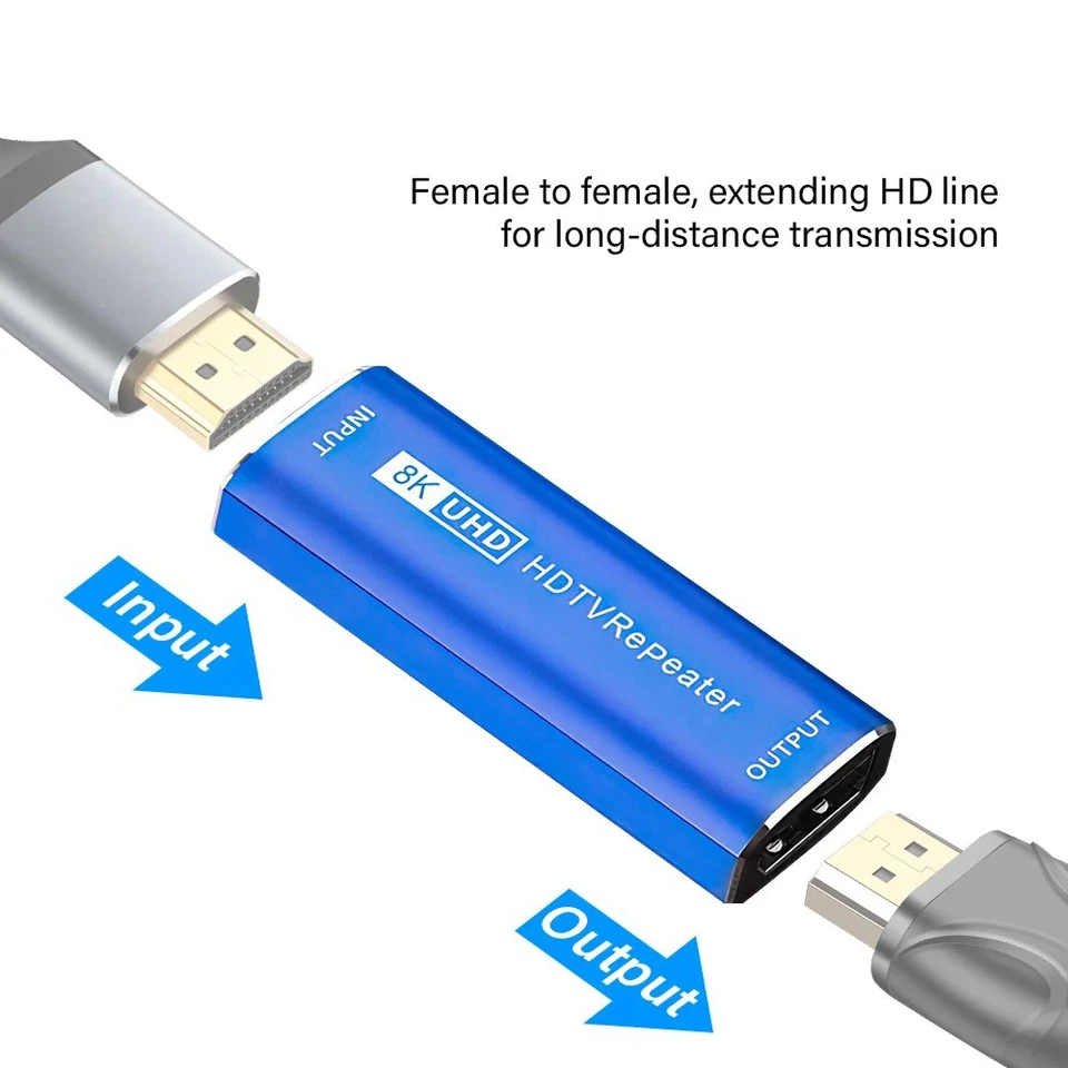 30M 8K/60Hz HDMI Repeater HDMI Kabel Extender Signal Booster Verstärker - Bild 3 von 4