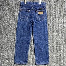 Wrangler Jeans Kids 5 Slim Blue Denim Cowboy Western 13MWZJP Adjustable Waist