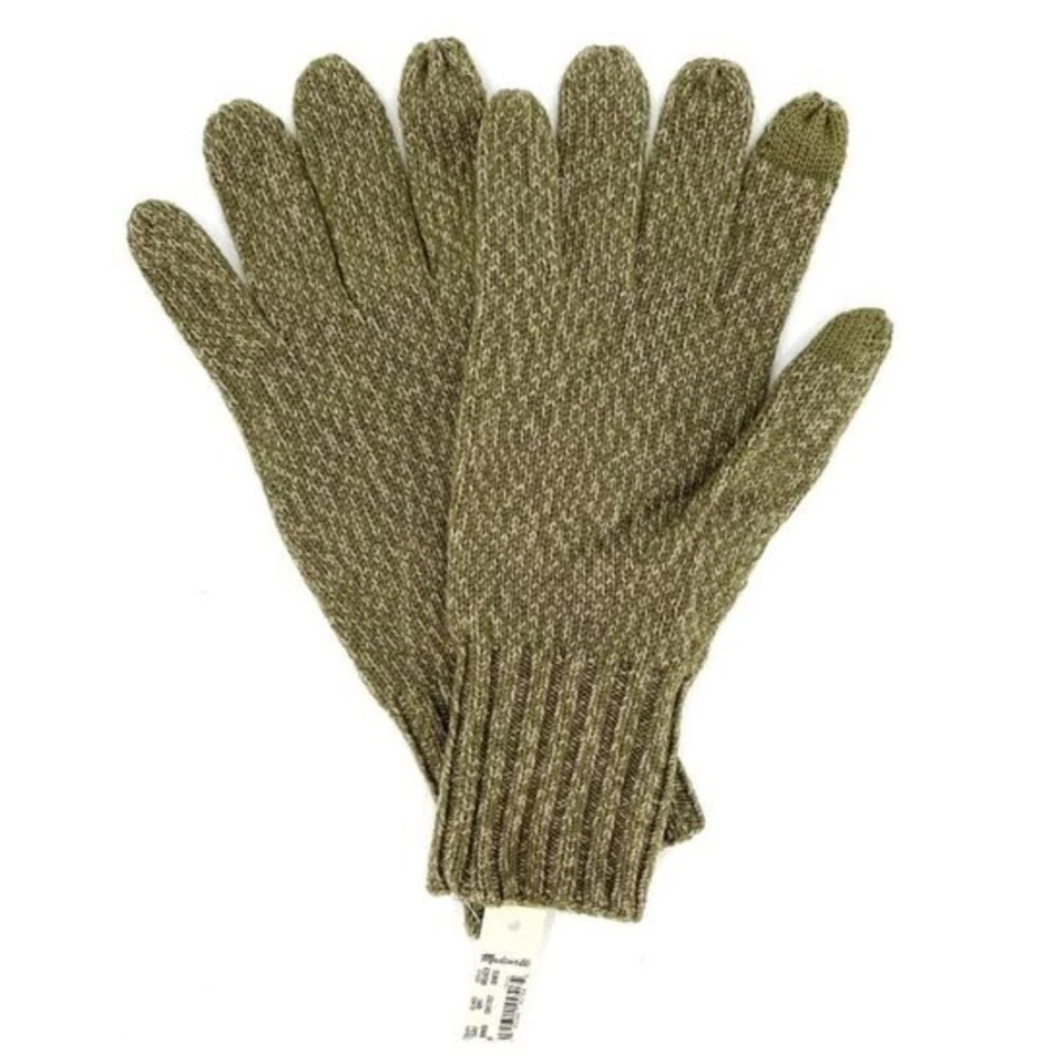 Guantes para enviar mensajes de texto de lana Madewell para mujer talla única verde musgo desierto precio de venta sugerido por el fabricante 38 USD Foto 2 de 3