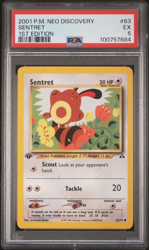Sentret (1st Edition) graded PSA 5 for sale on eBay