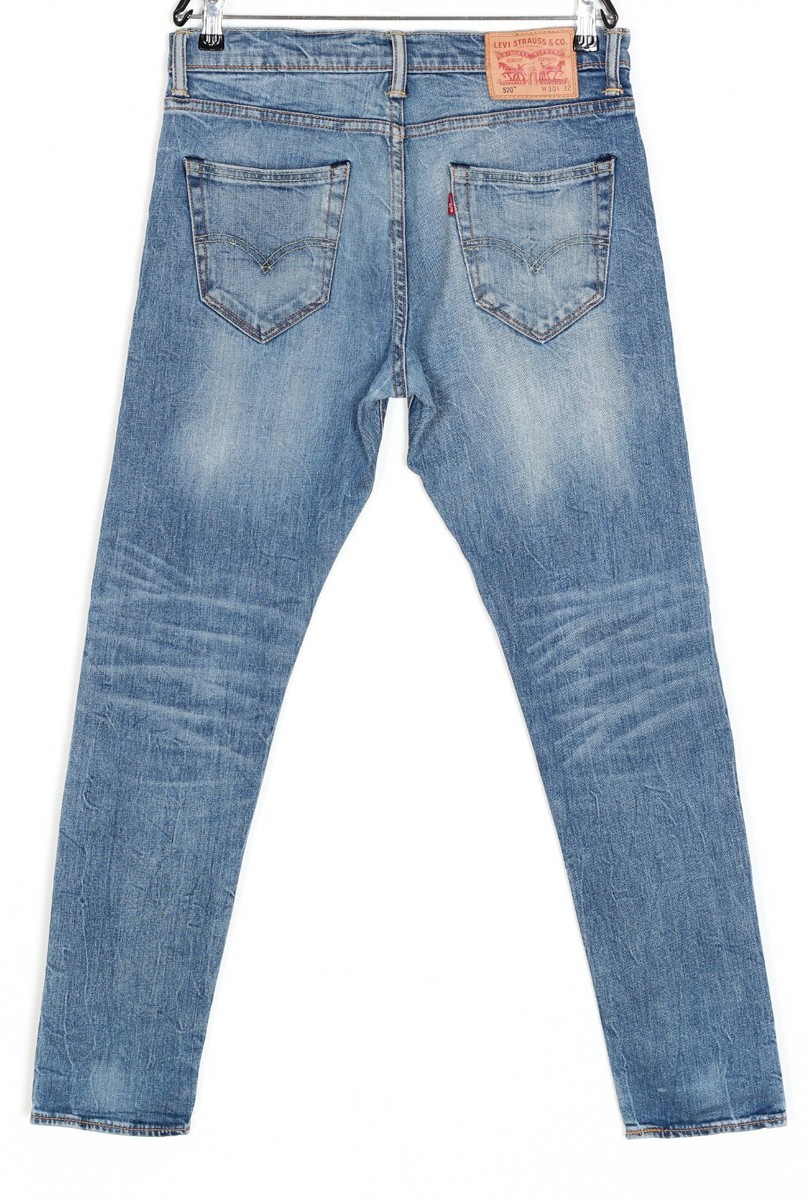 LEVI'S 520 Extreme Taper Fit Stretch Jeans Men Size W30 L32 DZ4663