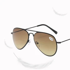 Ultralight Bifocal with line Men Reading Glasses Dual-use Pilot Women Sunglasses