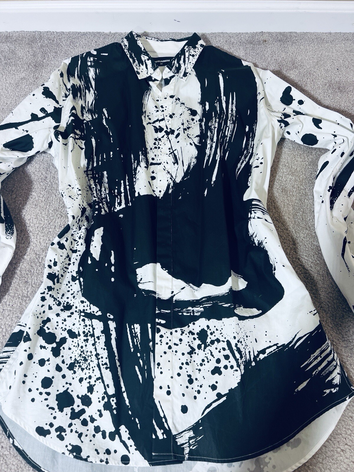 Dsquared2 Runway Super Black And White Color Splash MSRP $3800 image 4