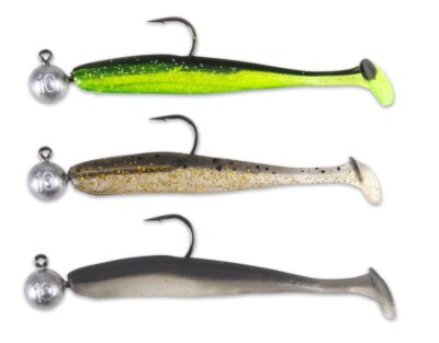 Sänger Iron Claw EASY SHAD 5cm Mix 2 - Gummifisch Set fertig montiert