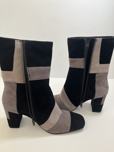 Seychellen Damen Heimatstadt Mode Stiefel. Schwarz Multi Wildleder. Größe 7 1/2. Neu - Bild 13 von 15
