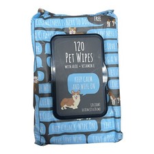 Precious Tails 120 Ct Aloe Vitamin E Fresh Scent Pet Deodorizing Cleaning Wipes