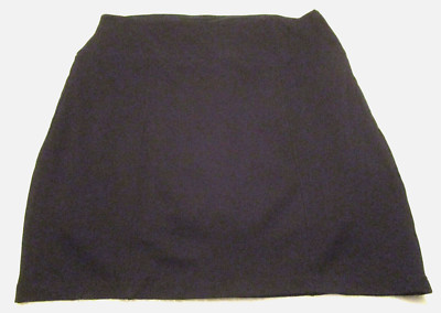 Ruby Ribbon Black Stretchy Fitted Above Knee Skirt w/Girdle Lining - Size 3X