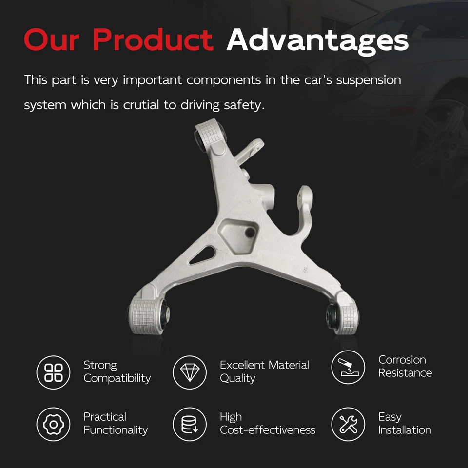 Rear Right Lower Control Arm for Ford Thunderbird Jaguar S-Type Lincoln LS 00-03 - Image 3 of 4