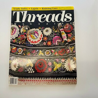 Threads Sewing back issue Magazines 1990 Dec 1991 Jan #32 Machine-Sew TAUNTON'S 