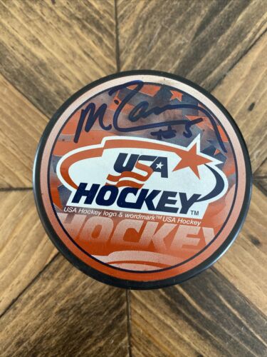 Miracle On Ice Mike Ramsey Signed USA Hockey Puck - In Glas Co. Official Puck - Picture 2 of 8