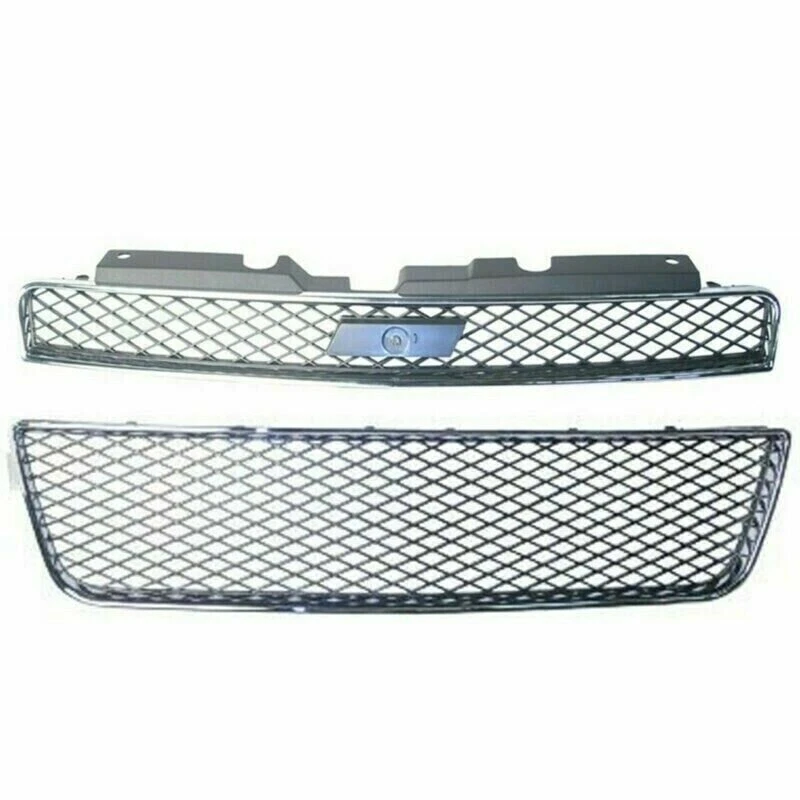 New Fits 2006-2013 Chevrolet Impala Front Bumper Upper And Lower Grille Pair set Foto 2 de 4