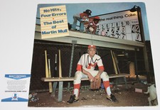 COMEDIAN MARTIN MULL SIGNED 'NO HITS' VINYL RECORD ALBUM LP BECKETT COA BAS