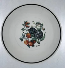 Over & Back Italian Pottery Pasta Oregano Basil Rosemary Parsley LG Serving Bowl