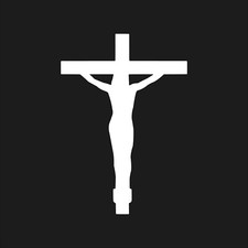 Christ on Cross Vinyl Decal Car Window Laptop Jesus Christ Christian Sticker