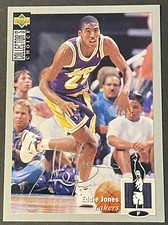1994-95 Collector's Choice Silver Signature Basketball Card #296 Eddie Jones