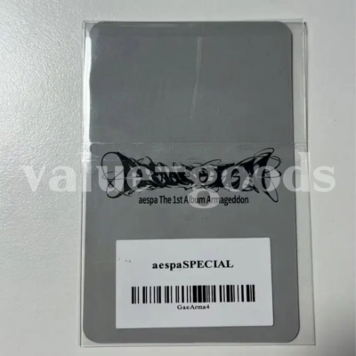 Aespa Winter Photocard Official Armageddon The 1st Album SM Store