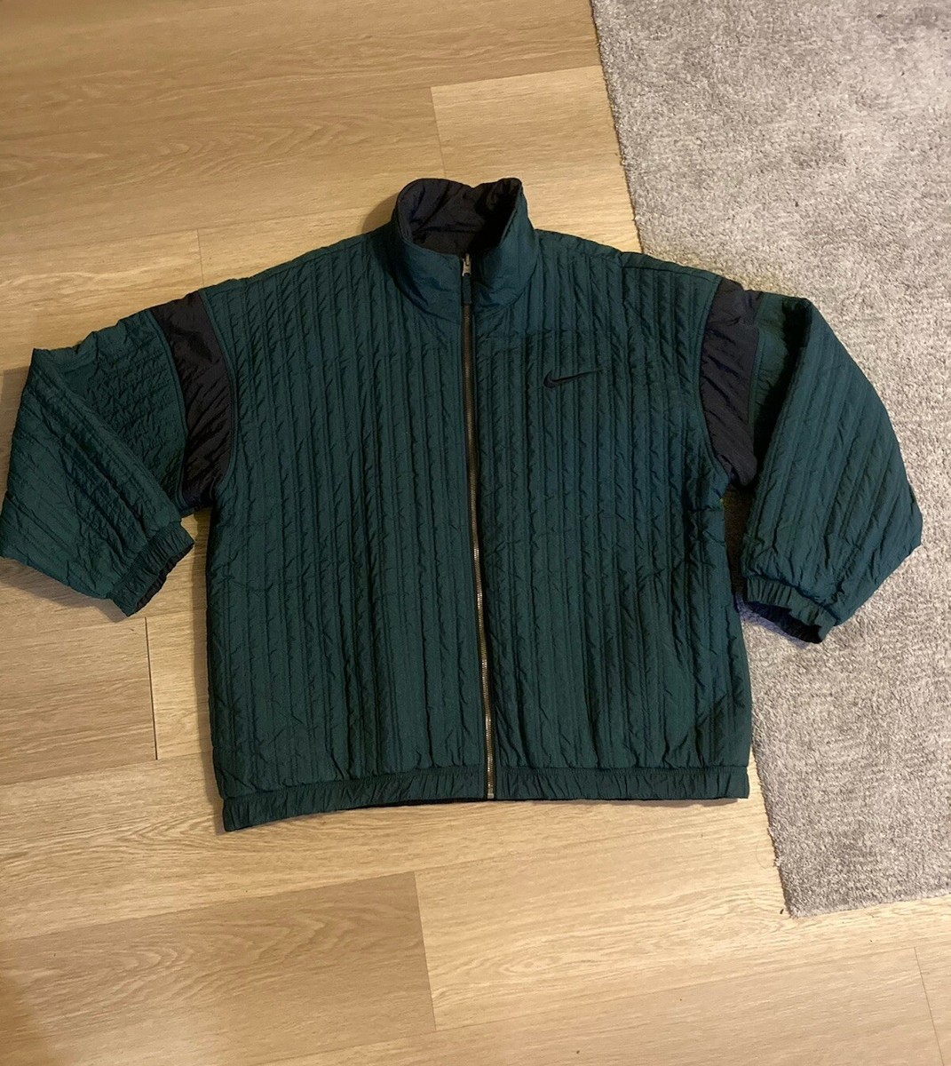 Vintage Nike Big Swoosh Quilted Reversible Jacket Mens XL Vintage Nike Big Swoosh Quilted Reversible Jacket Mens XL