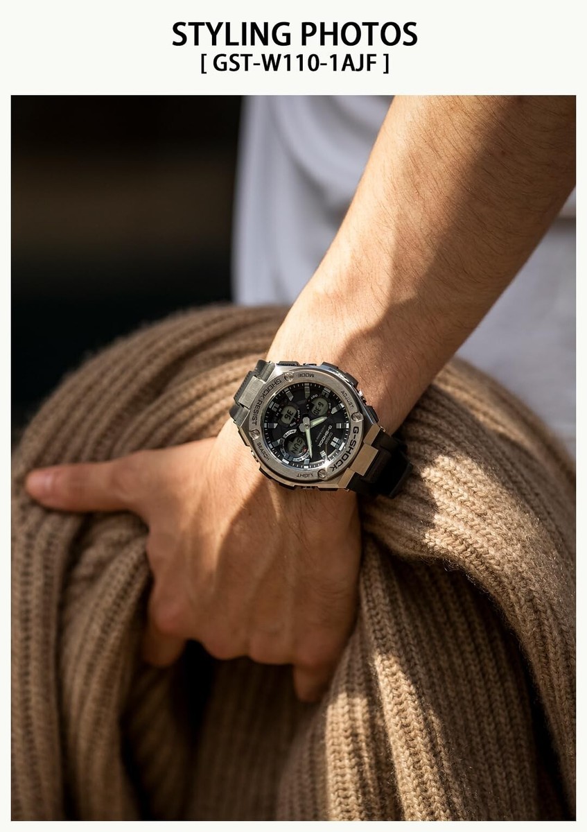 CASIO G- SHOCK G-STEEL GST-W100G-1BJF for men ELECTRIC WAVE CASIO G- SHOCK G-STEEL GST-W100G-1BJF for men ELECTRIC WAVE