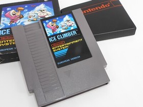 ICE CLIMBER. Bienengr&auml;ber.   Kleine OVP  Nintendo  NES Spiel    GETESTET