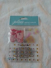 BABY GIRL CONFETTI AND GEMS Jolee's Boutique Dimensional Stickers; Daughter PINK