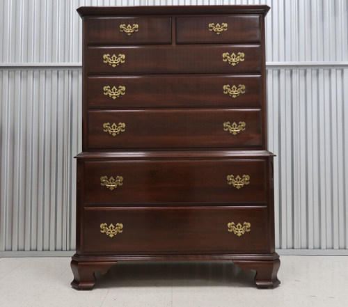 Ethan Allen Georgian Court Cherry Vintage Chest on Chest #11-5225 #11-5225 - Picture 2 of 17