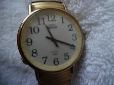 Timex Indiglo Quartz Watch Gold Tone Gold Tone Band 160-48S