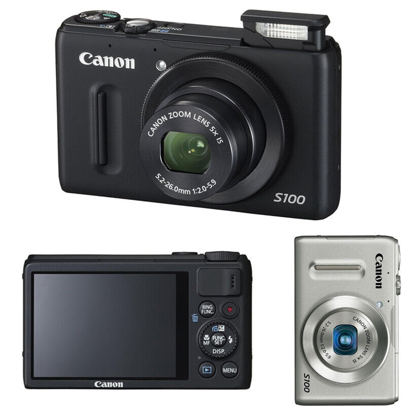 Canon PowerShot S100 12.1 MP Digital Camera w 5x Wide Angle Canon PowerShot S100 12.1 MP Digital Camera w 5x Wide Angle