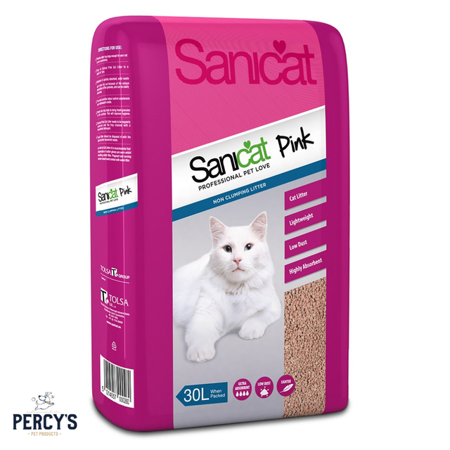 Sanicat PTSANIPK31 30L Pink Cat Litter for sale online eBay