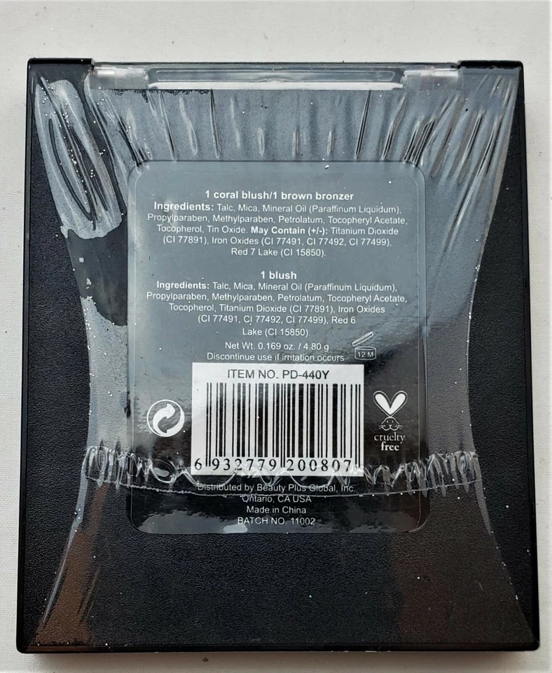 City Color Sunlight Trio Blush Highlighter & Bronzer Medium Coral Quick Shipping - Image 2 of 3