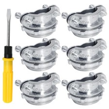 1 Inch 6 Pcs Zinc Cable Clamp Clamp Cable Connectors for Metallic Conduit Pro...