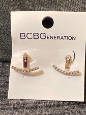 BCBGeneration Silver Tone Earring Jacket