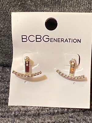 BCBGeneration Silver Tone Earring Jacket
