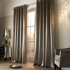 Kylie Minogue NATALA Curtains Velvet Lined Eyelet Ring Top Ready Made Curtains!
