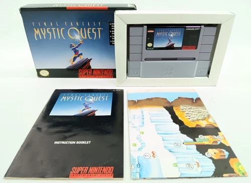 Final Fantasy Mystic Quest W/ Manual & RARE Map (Super Nintendo SNES 1992) 19873