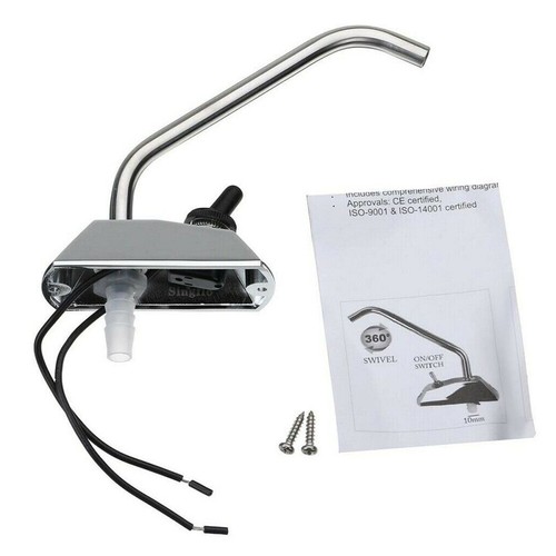 12V Galley Electric Water Pump Tap 360° Spin Faucet for Boat/Caravan Motorhome - Picture 10 of 11