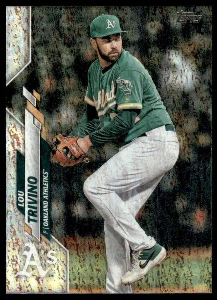 2020 Topps Factory Set Sparkle Foil #587 Lou Trivino /229