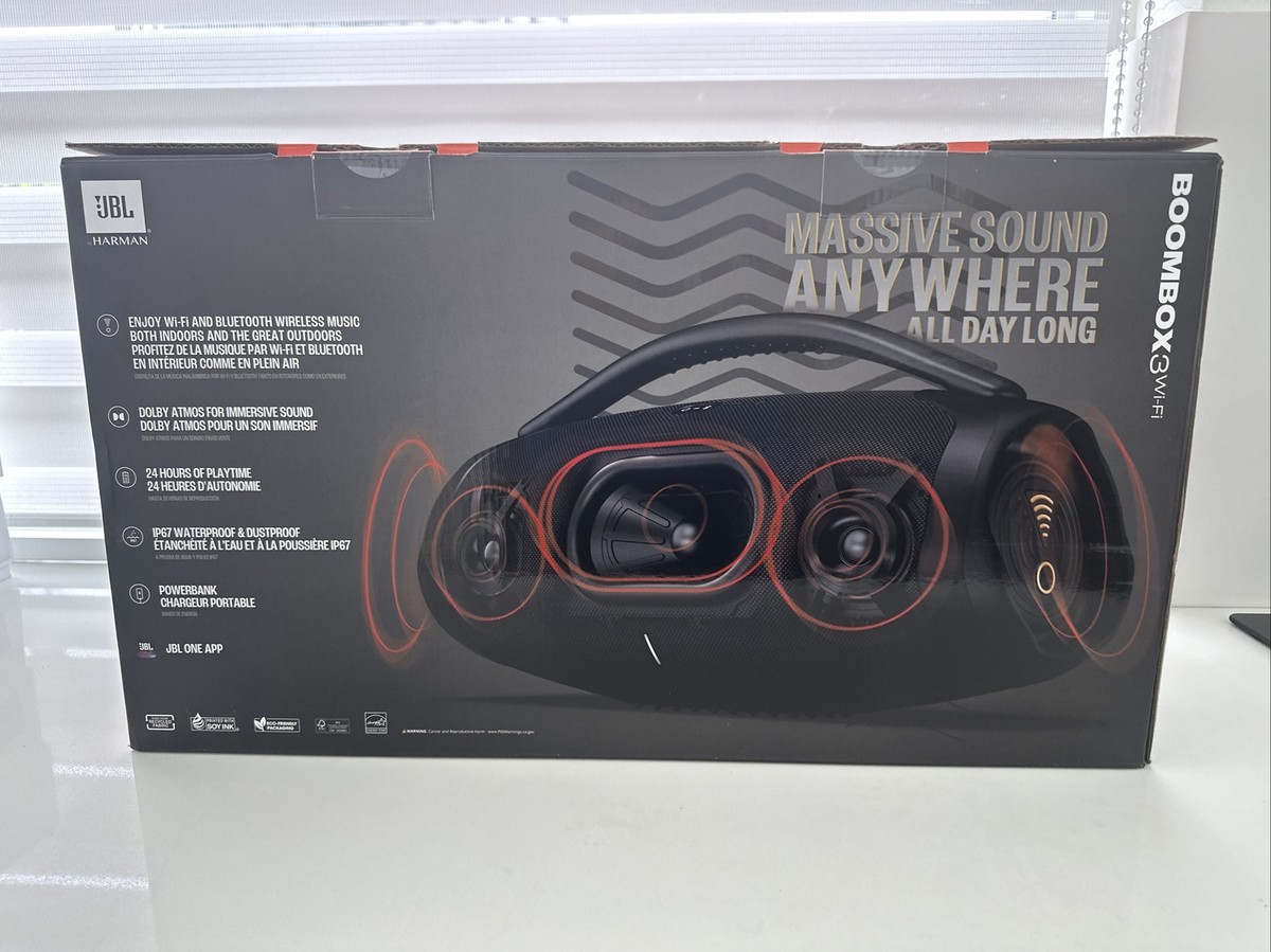 スピーカー・ウーファー JBL BoomBox 3 Wifi No.1 Music JBL Boombox 3 Wi-Fi | Powerful Wi-Fi and Bluetooth portable