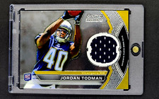 2011 Bowman Sterling #BSR-JT Jordan Todman RC Rookie Premiere Jersey Patch Card. rookie card picture