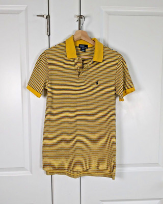 philme polo  navy×yellow size4 Polo Ralph Lauren Short Sleeve Classic Shirt Mens Navy Yellow