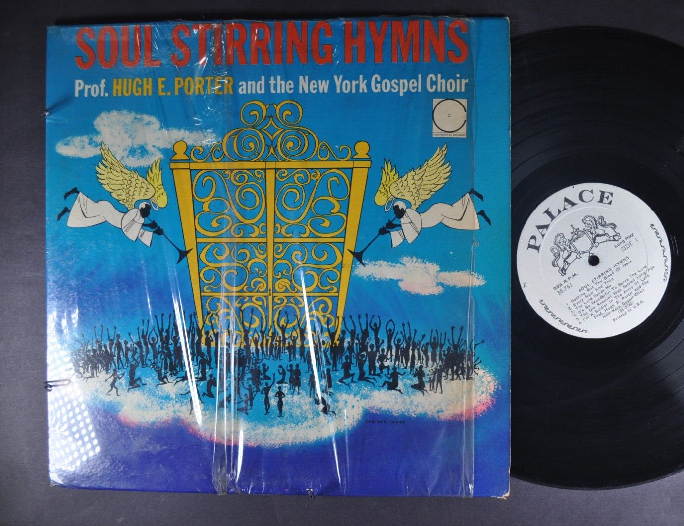 PROF. HUGH E. PORTER & NEW YORK GOSP. CHOIR Soul Stirring Hymns SOUL GOSPEL LP