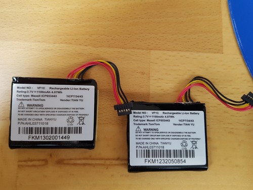Li-ion Battery for TomTom VF1C AHL03711018 Go Live 1000 Regional 4CS0
