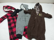 Lot Of Boys Size 6 Months Carters Onepeice Outfits With Hood