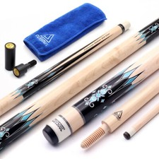 CUESOUL 3 Cushion Carom Billiard Cue 56inch Weight 18oz,Wooden Joint System