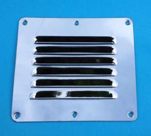 127mm x 115mm Stainless Steel 316 Marine Grade Vent Cover Panel Mirror Finish  - Zdjęcie 1 z 1