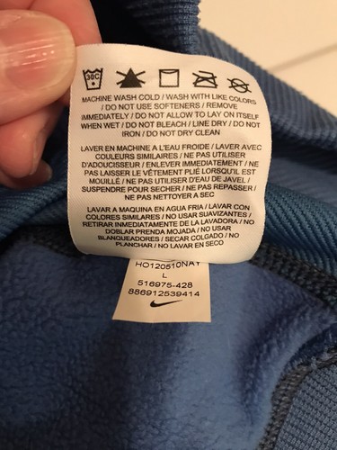 Youth Nike Blue Therma-Fit Hoodie W/Kangaroo Pocket Size Large - Picture 8 of 8